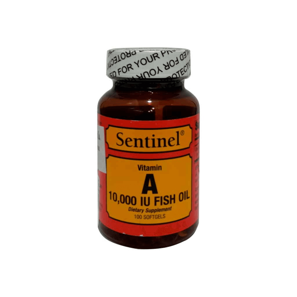 Sentinel Vitamin A 10,000 IU Fish oil softgels 100s