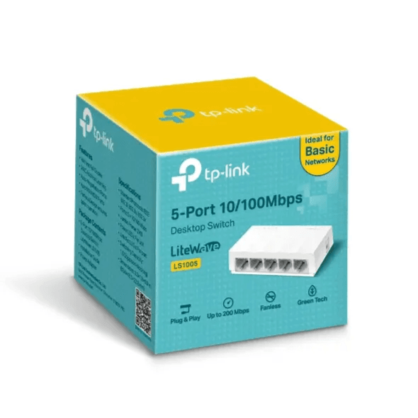 TP-Link 5-Port Switch Desktop Wi-Fi 10/100 Mbps LS1005