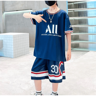 Children's Clothing Set Boy Girl Paris Fans Jerseys Kits 506820-Size   M