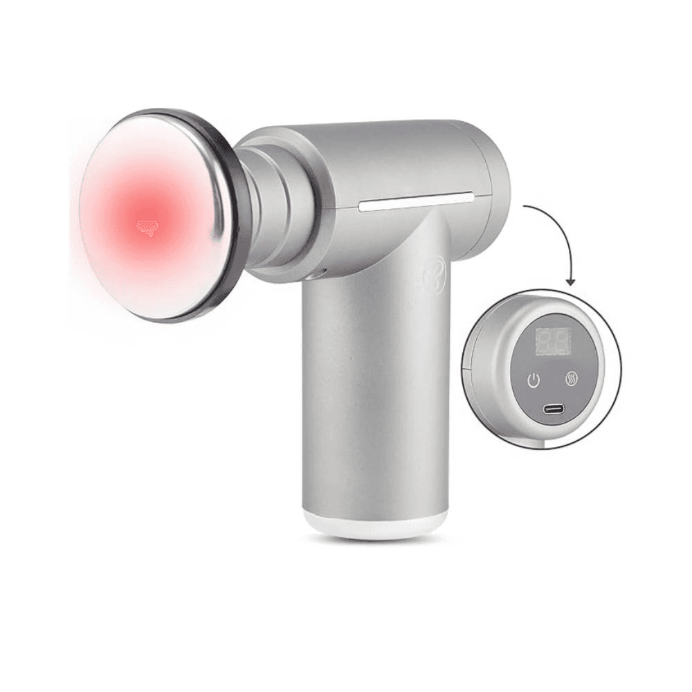Hot-cold Impact Massager Pro-therapy With Lcd Panel Jy-711 Plus Silver
