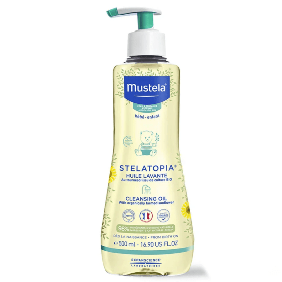 Mustela Stelatopia Cleansing Oil With Farmed Sunflower 500ml