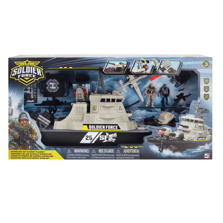 Chapmei Soldier Force Hurricane Battleship Playset