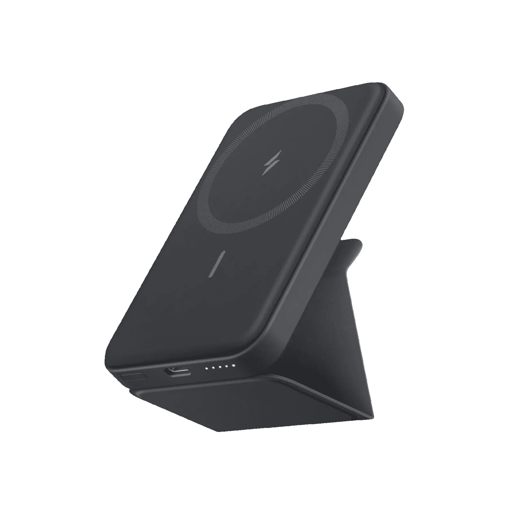 Anker MagGo Magnetic Power Bank 5000mAh With Foldable Stand Black - A1614