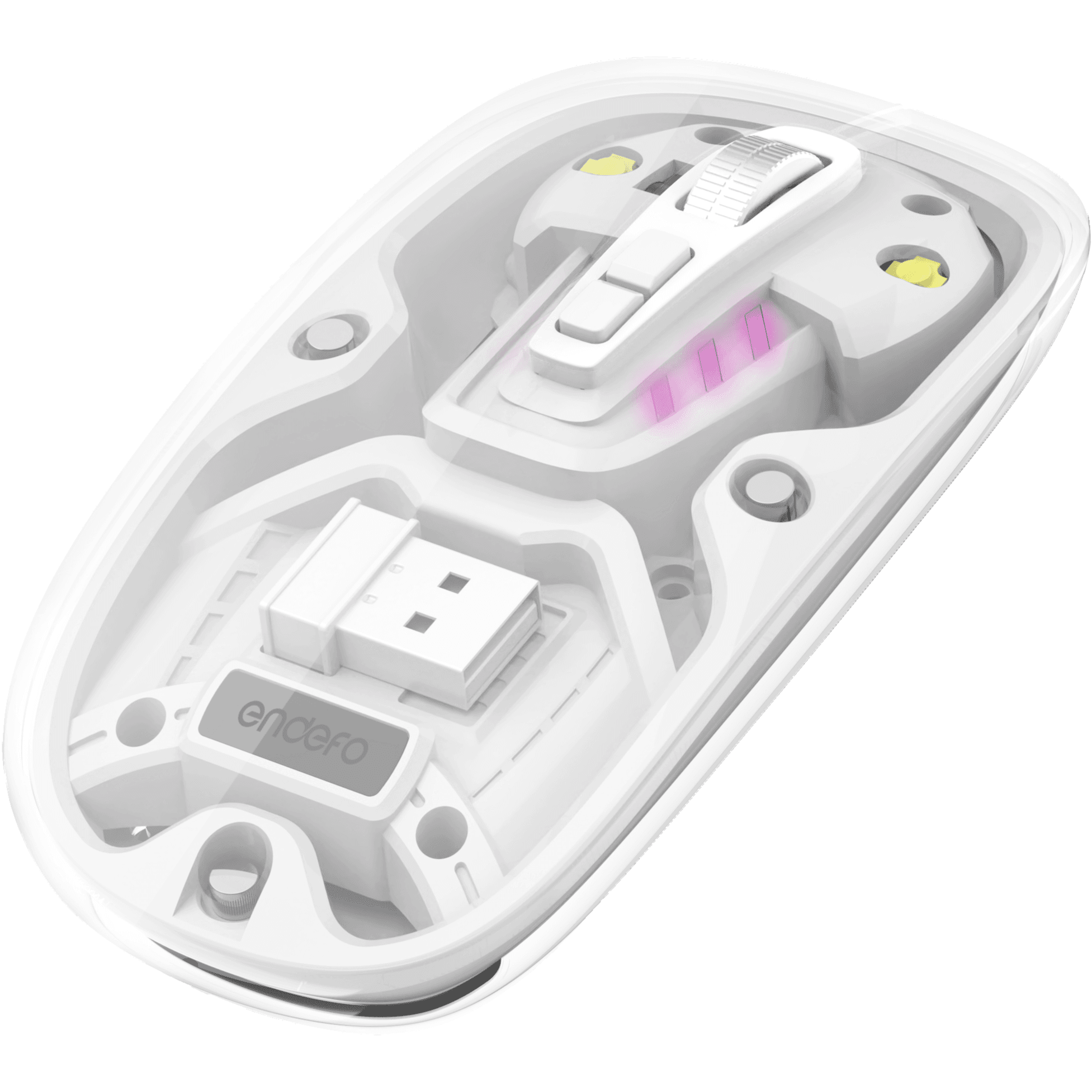 ENDEFO ENCLICK EWM01 WIRELESS 5D CLEAR MOUSE