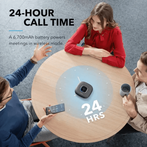 Anker Bluetooth Speakerphone With 6 Microphones With Travel Case - A3301