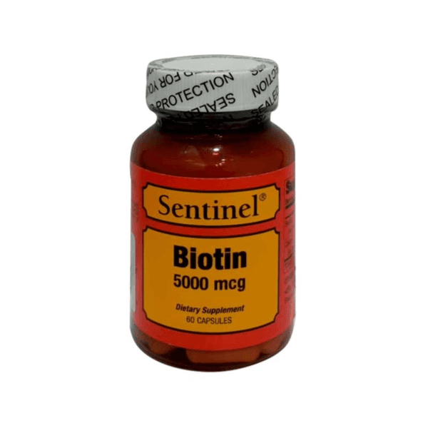 Sentinel Biotin Capsule 5000 Mcg 60 PC