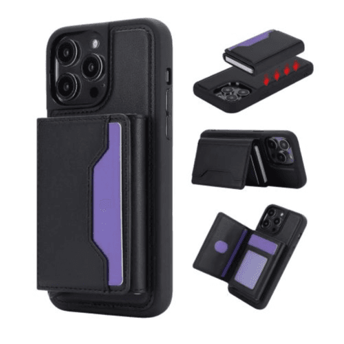 HDD - MULTI FUNCTION - Luxury IPhone Case 15 Pro Max (HBC-236) (Black)