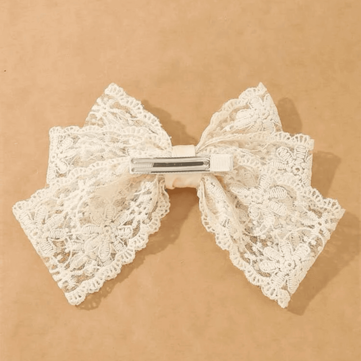 Hair Clip - 1 pc - Beige 