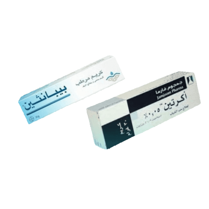 أكريتين 0.05 30 جرام + كريم مرطب بيبانثين 30 جرام