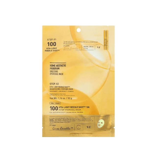 VT COSMETICS Vita-Light Reedle Shot 100 ماسك هيدروجيل لتفتيح البشرة  34.5 غ