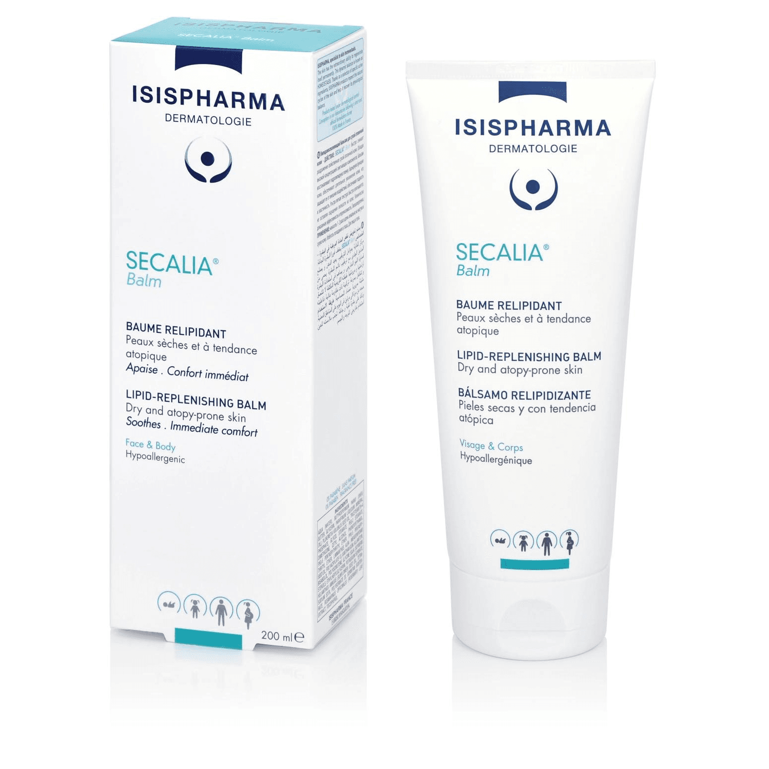 IsisPharma Secalia Balm Lipid replinshing balm for dry and atopy-prone skin face & body 200ml