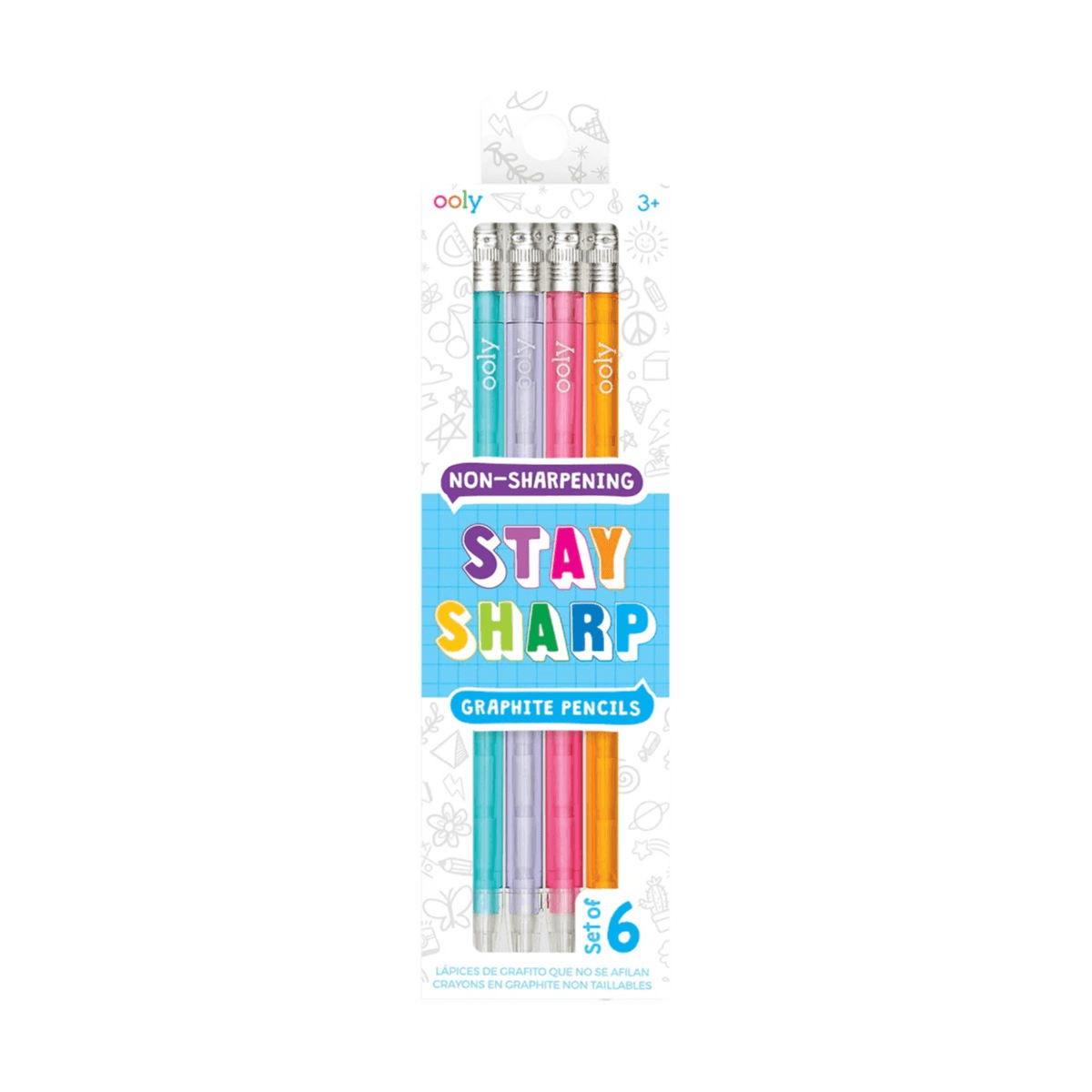 Stay Sharp Graphite Pencils - Rainbow 