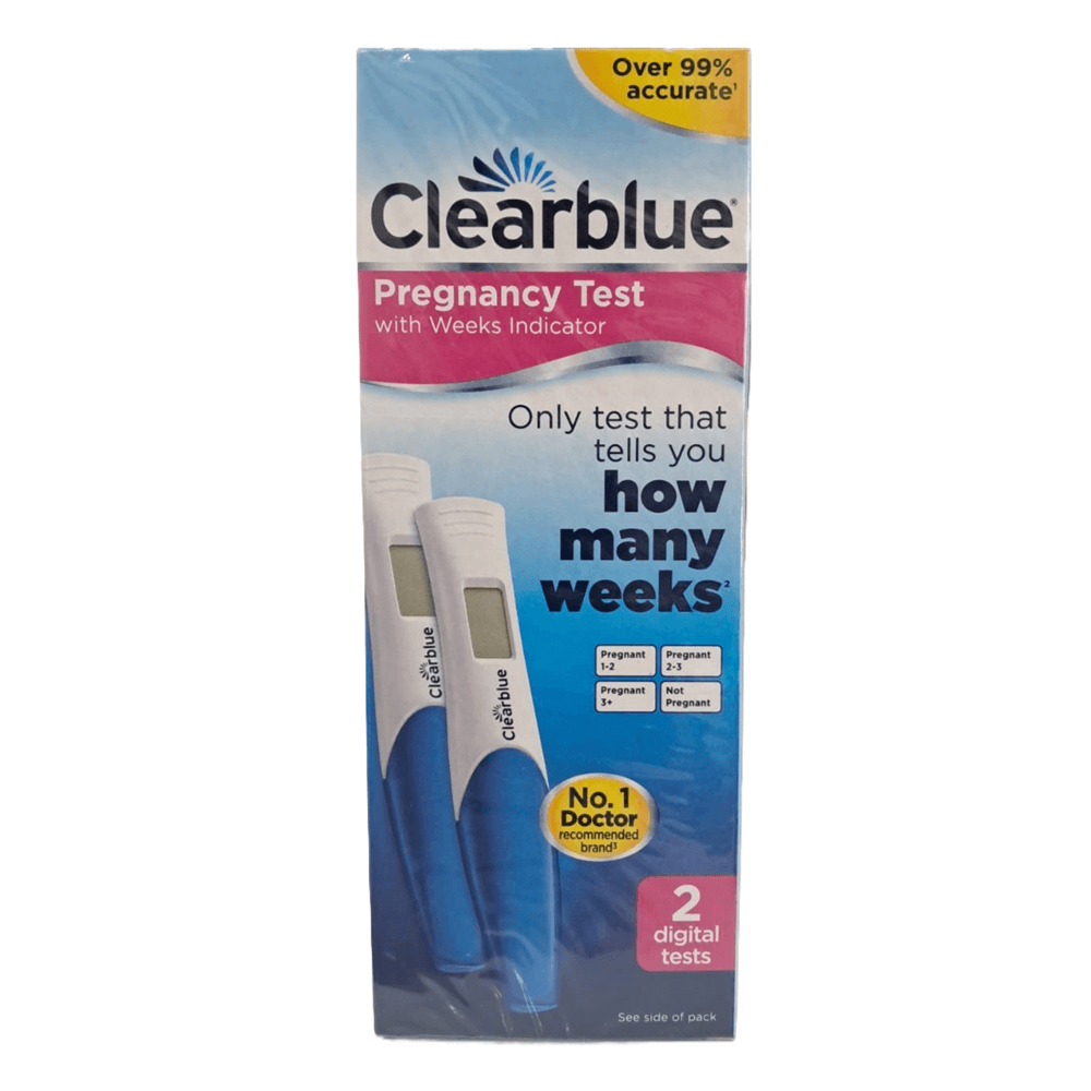 اختبار الحمل Clearblue مع مؤشر الأسابيع 2 اختبارات رقمية