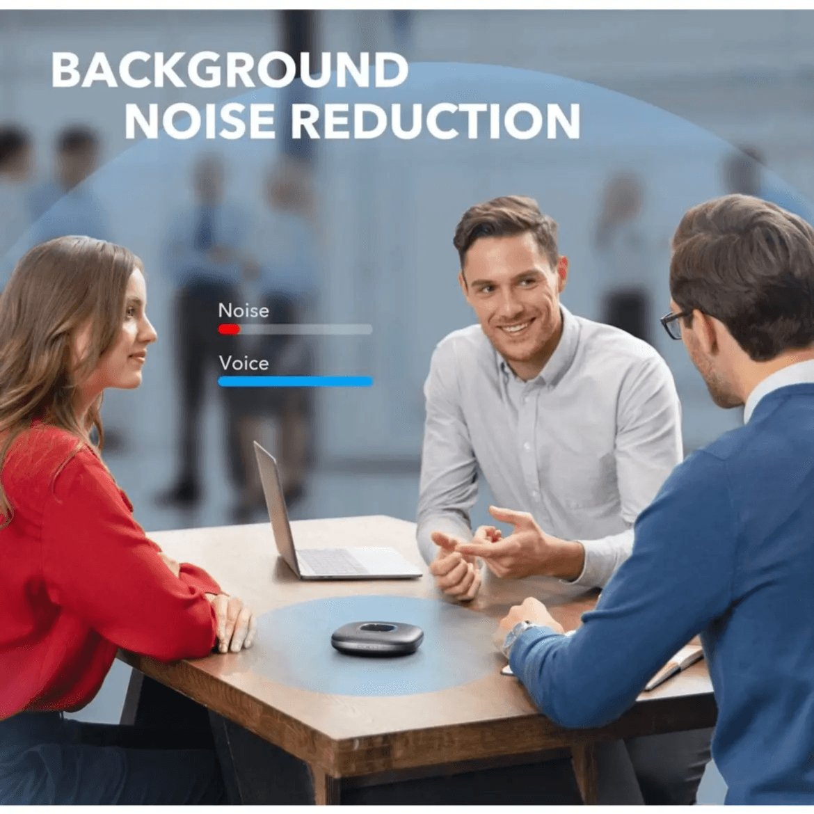 Anker Bluetooth Speakerphone With 6 Microphones With Travel Case - A3301