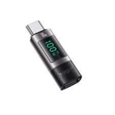 محول Yesido GS24 100W USB-C / Type-C إلى USB-C / Type-C مع شاشة رقمية من سبيكة الألومنيوم