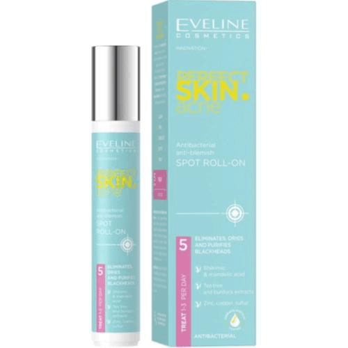 Eveline Perfect Skin Acne Spot Roll on anti- bacterial & anti-Blemish 15ml