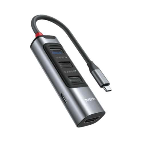 YESIDO- USB-C-5 in 1 USB-C / Type-C Multifunction Docking Station HUB Adapter-HB22