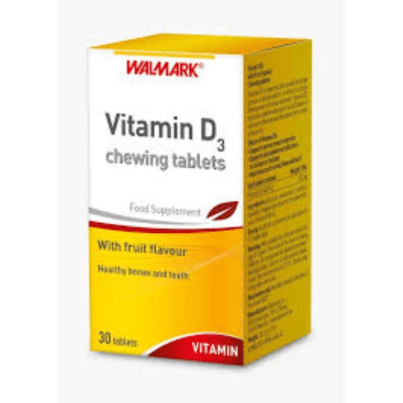 Walmark Vitamin D3 Chew 400 Iu Tab 30 Pieces