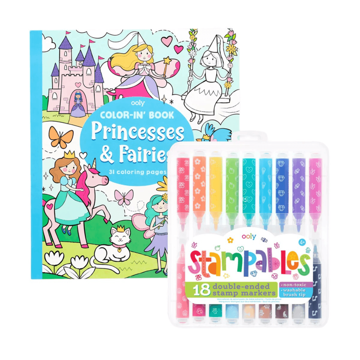 Princesses & Fairies Stampables Coloring Pack