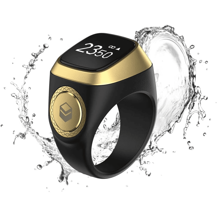 iQIBLA Smart Tasbih ZIKR Ring with Prayer Timing Reminder - Size 18mm (small)