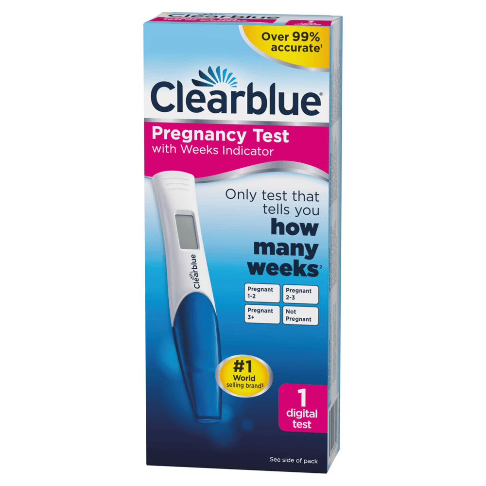 اختبار الحمل Clearblue مع مؤشر الأسابيع 1 اختبار رقمي