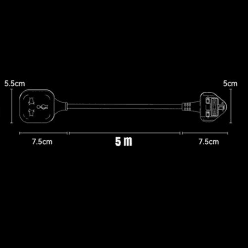 YESIDO - POWER CORD ADAPTER - 3250W (MC34) (Black)