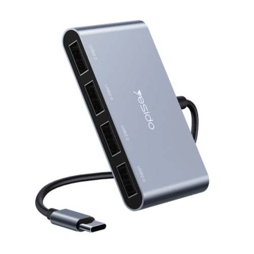 محطة إرساء متعددة الوظائف YESIDO 4 في 1 USB-C / Type-C - محول HB13