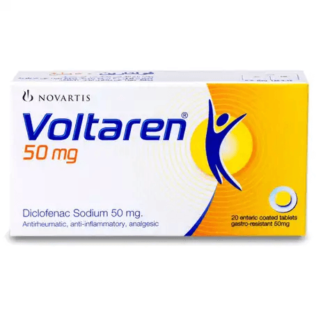 Voltaren 50mg 20 tablets