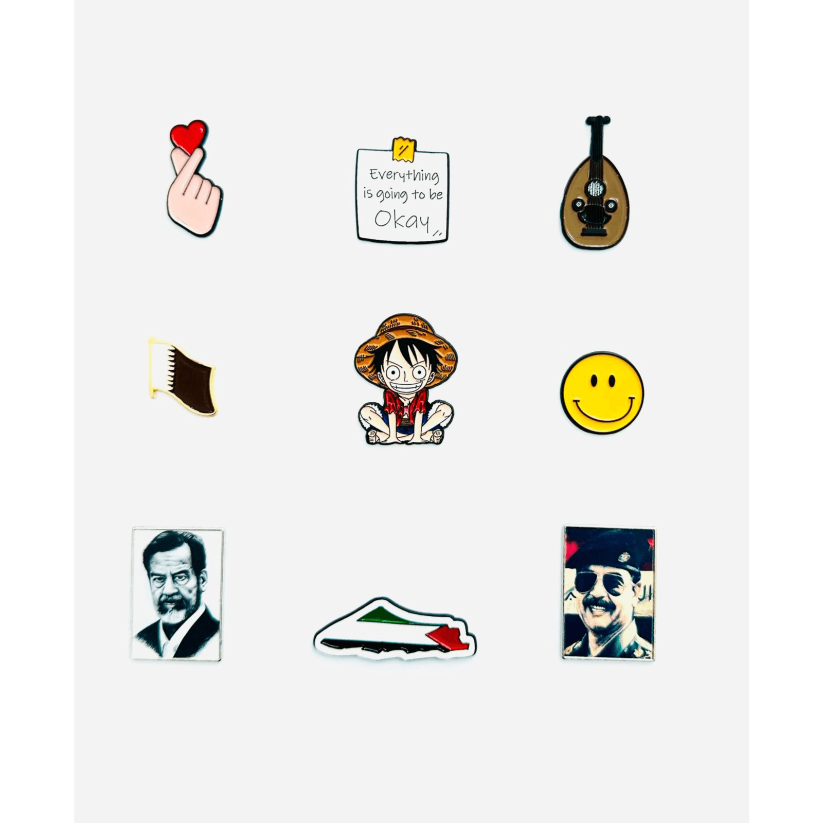 Metal 3D Stickers Mixed Favourite Combo  For Mobile Phones, Laptops And More - 9 pcs
