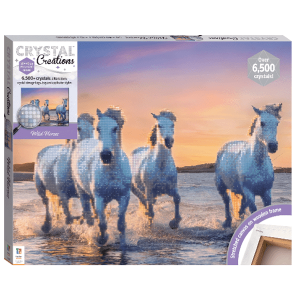 Hinkler Crystal Creations Canvas Wild Horses (CVEQ40)