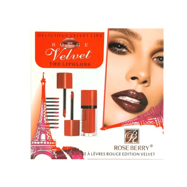 Roseberry Rouge Velvet Lipgloss Set of 12