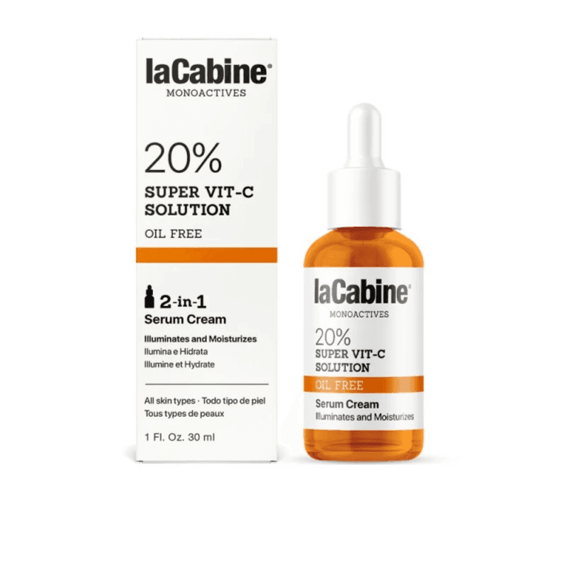 LaCabine Super Vitamin-C 20% Solution Oil free serum Cream 2in1 30ml