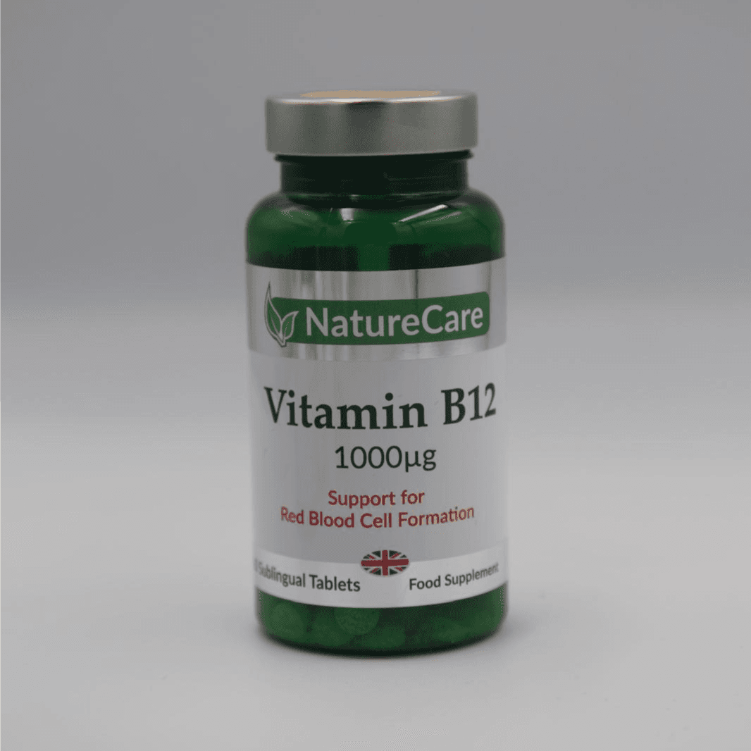 Naturecare Vitamin B12 1000ug Support For Red Blood Cell 60 sublingual Tabs Cell