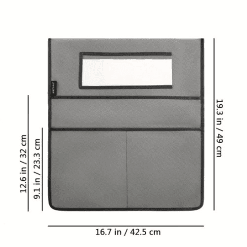 Polyester Chairback Buddy Pocket Chart - Classroom Organizer (Grey)