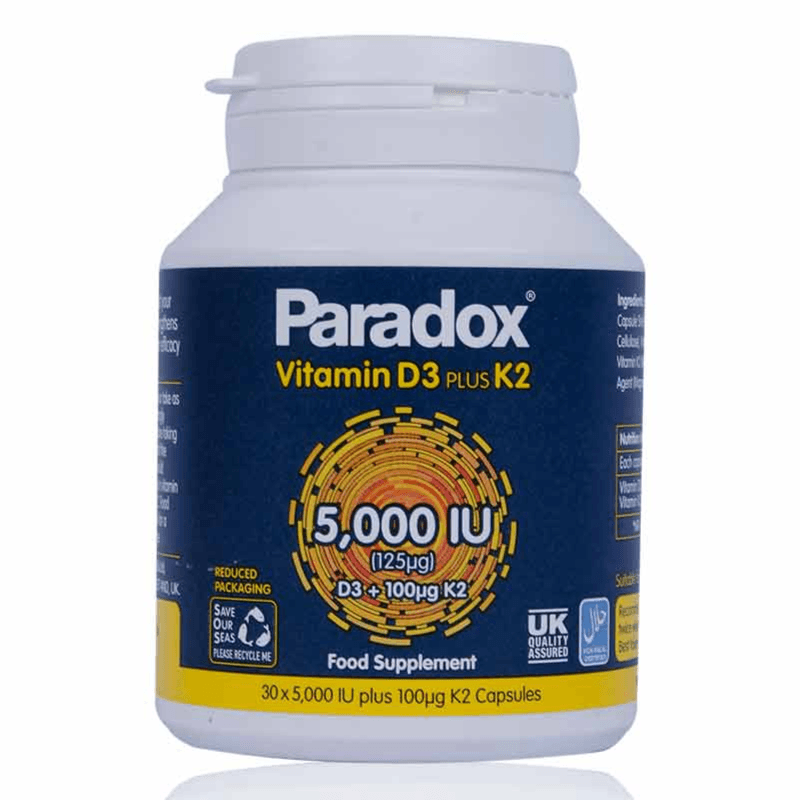 Paradox D3 5000 IU plus Vitamin K2 30 capsules