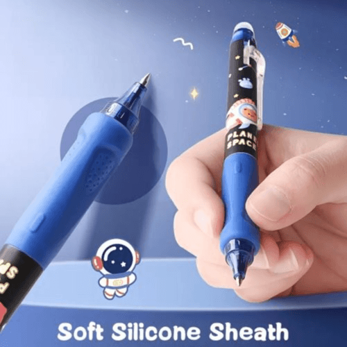 Cartoon Erasable Pen Set - Gift Box with Pens & Refills for Students