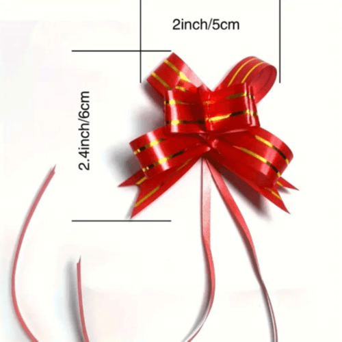 40pcs - Rainbow color 8 color small size ribbon bow