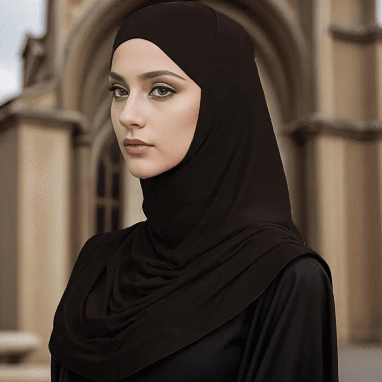 Khimar Hijab Coffee color