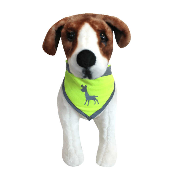 Visibility Dog Bandana, Small - Neon Yellow