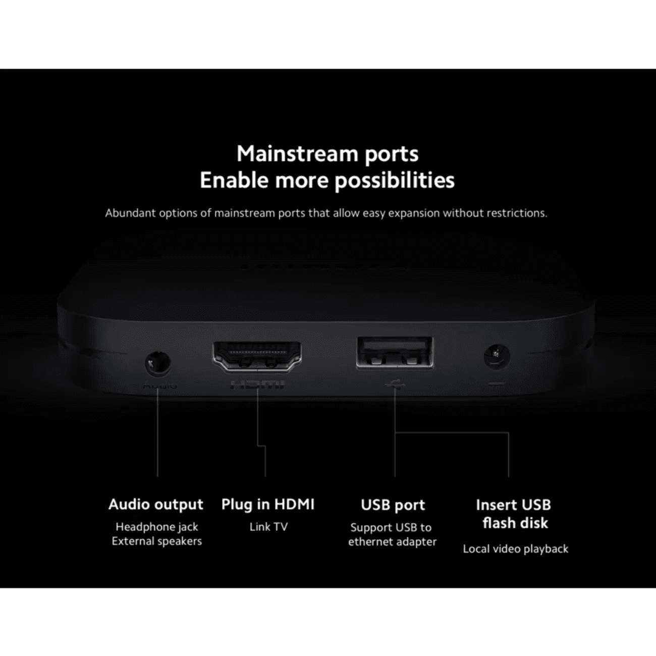 Mi TV BOX S 4K Ultra HD Android Smart Google TV with Bluetooth & IR Voice Remote (2nd Gen) -  Xiaomi Mi 