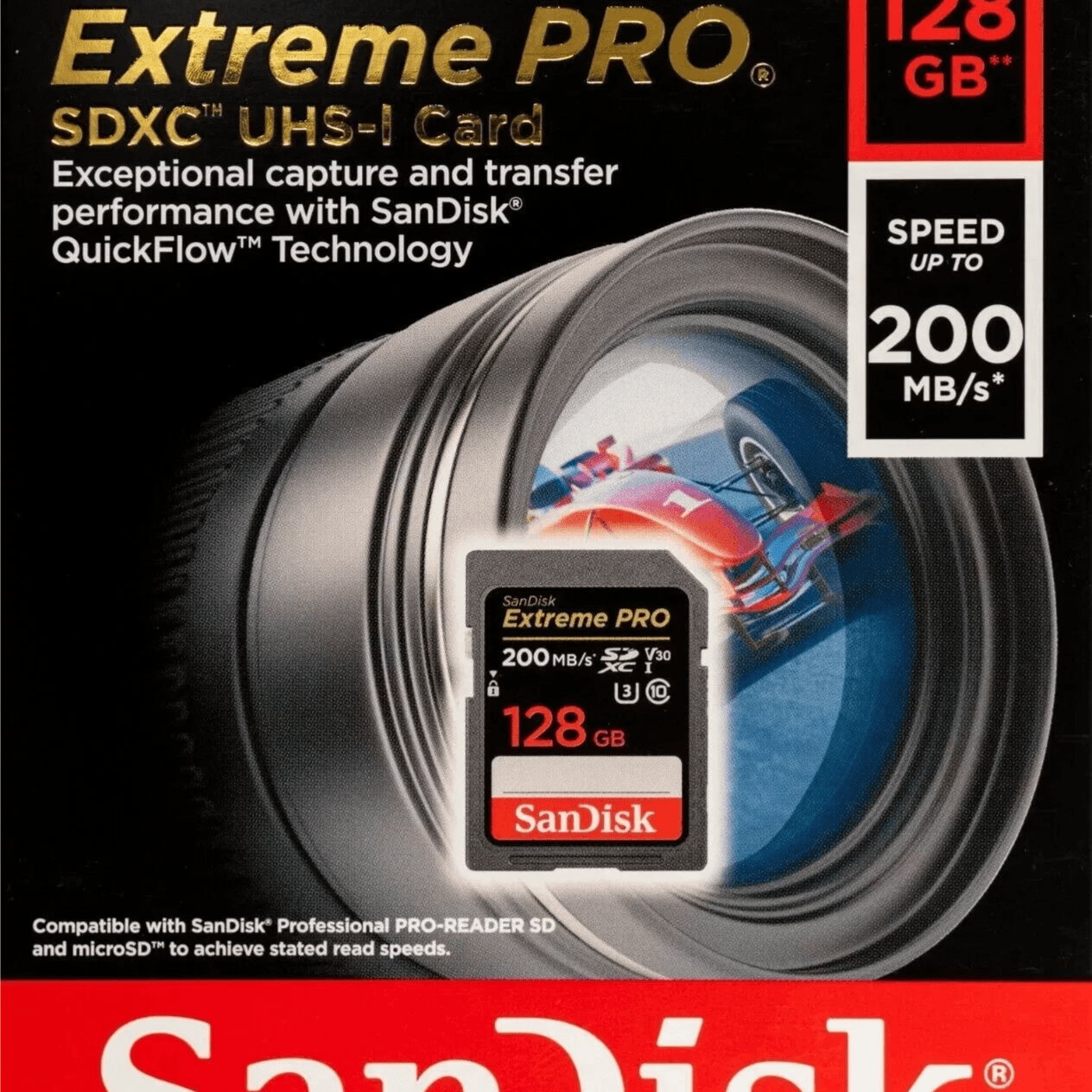 سانديسك SDSDXXD-128G-GN4IN إكستريم برو 128 جيجابايت