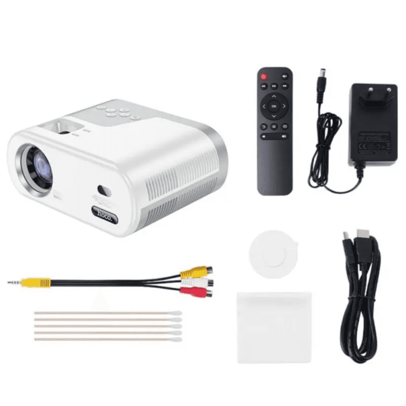 Android Projector Wi-Fi Bluetooth 720P FULL HD White - HOCO DT2