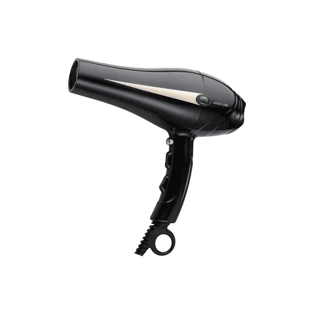 Green Lion Professional Hair Dryer, 2000W Rated Power, 28-69°C Temperature, black