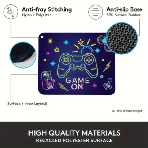 FoBianJie Large Gaming Mouse Pad - Non-Slip Silicone with Rubber Base