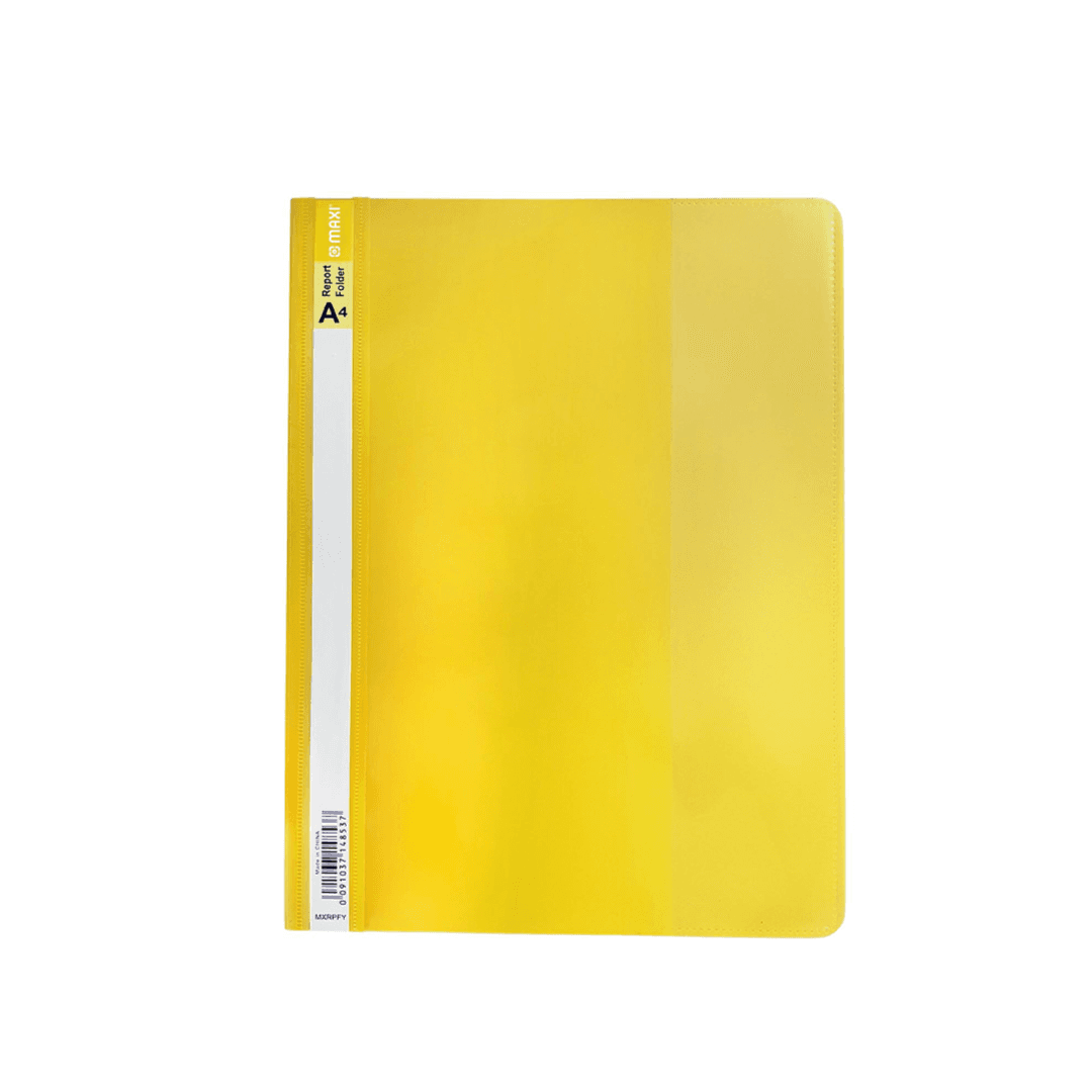 maxi report file A4 yellow