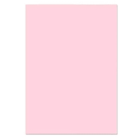 ورق رسم كبير الحجم 50*70 سم لون وردي فاتح قطعة واحدة