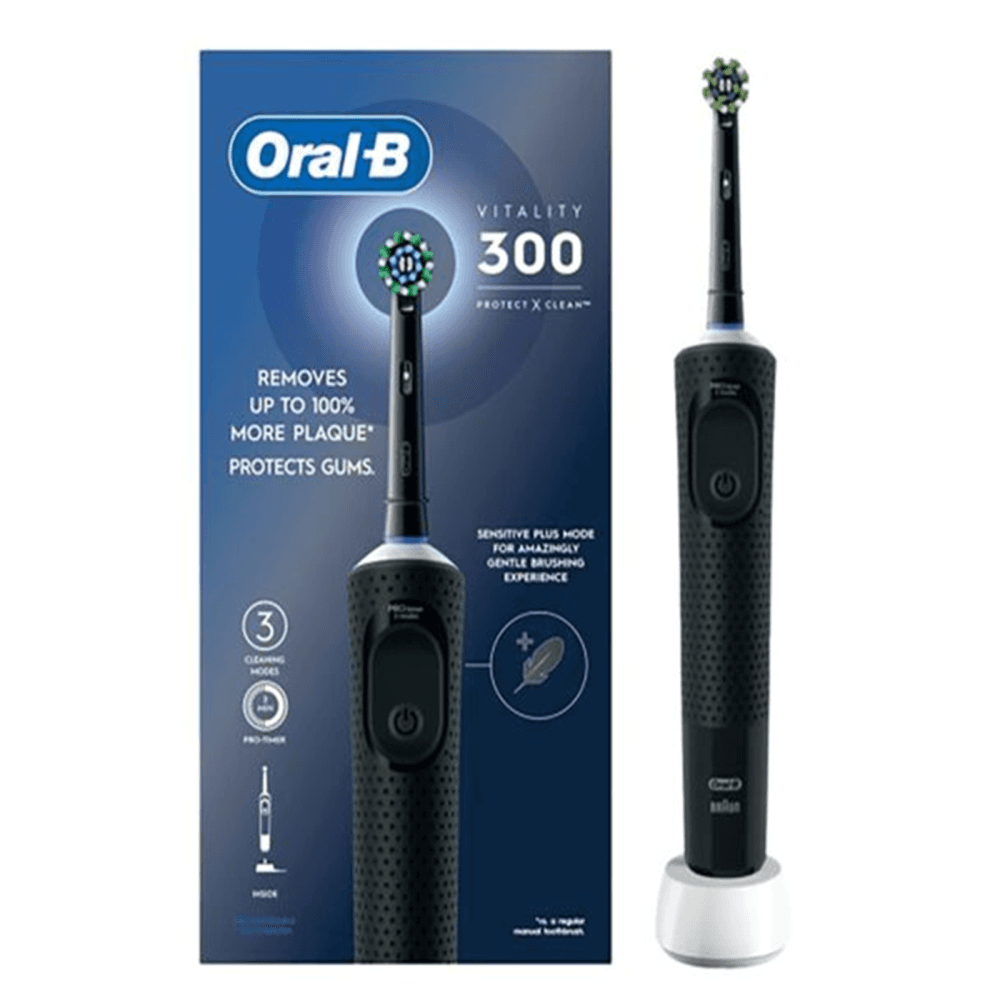 Oral-B Vitality 300 Protect X Clean Rechargeable Toothbrush D103.413.3 Black