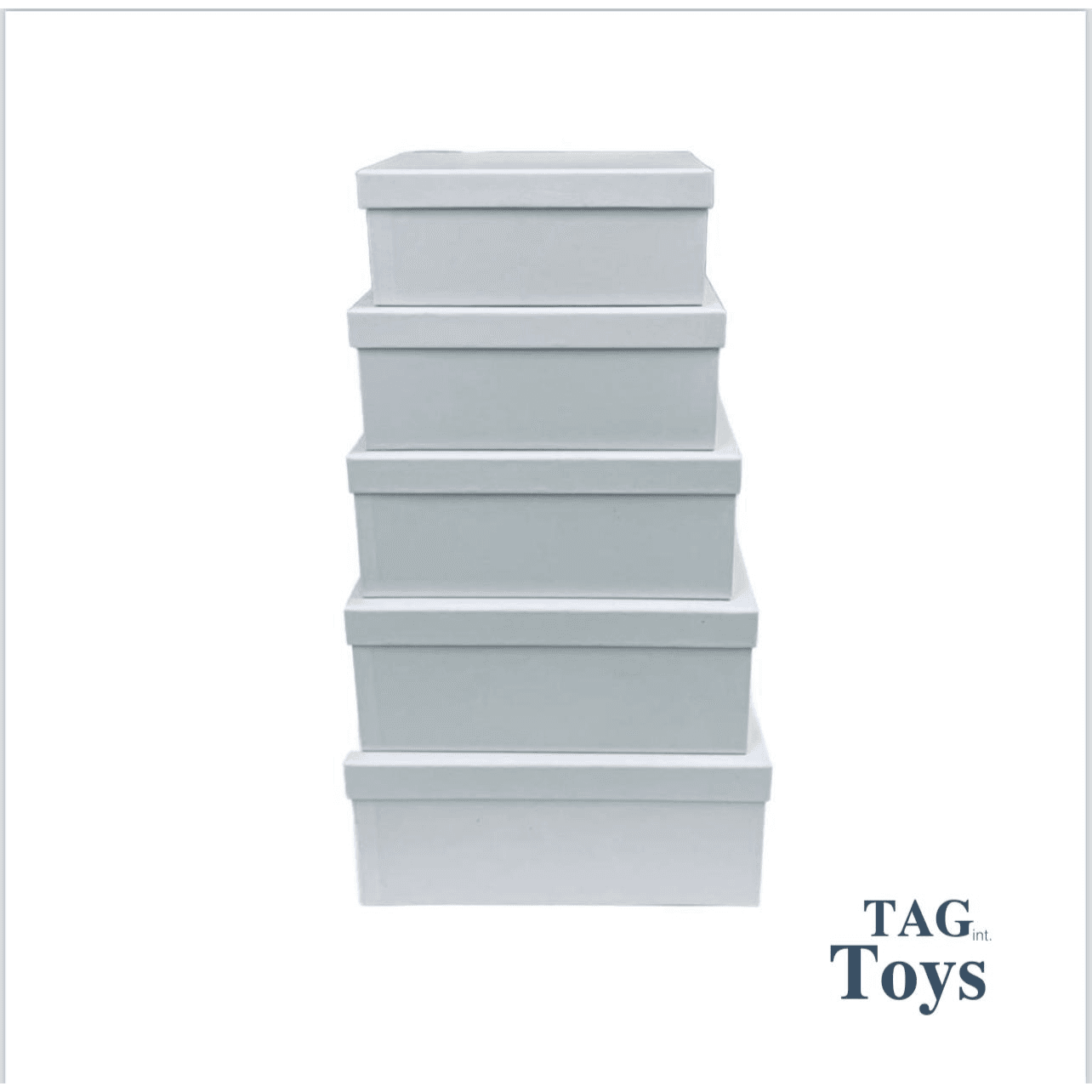 Small 5 Set Of White Gift Box