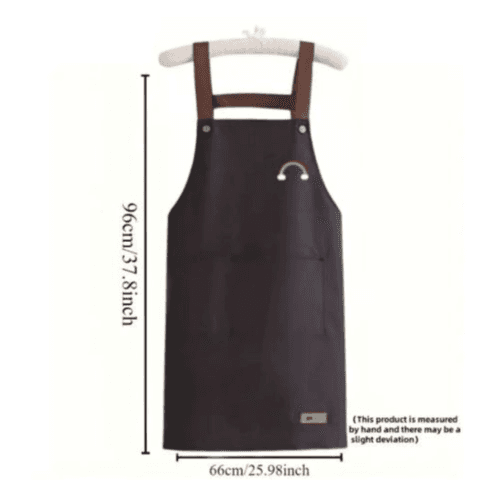 2-Piece Set - Waterproof Apron & Sleeves for Household Tasks (Black)