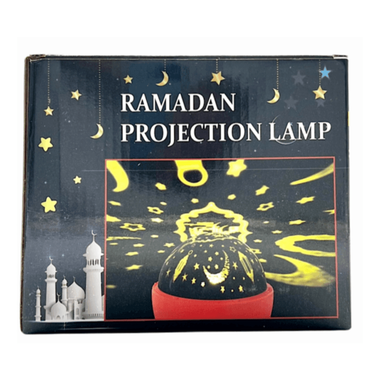 مصباح بروجيكتور ال اي دي رمضان يعمل بالبلوتوث عن طريق الجوال مع الموسيقى